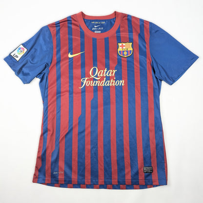 Barcelona NIke Football Jersey 2011 David Villa #7 (L) [Good]