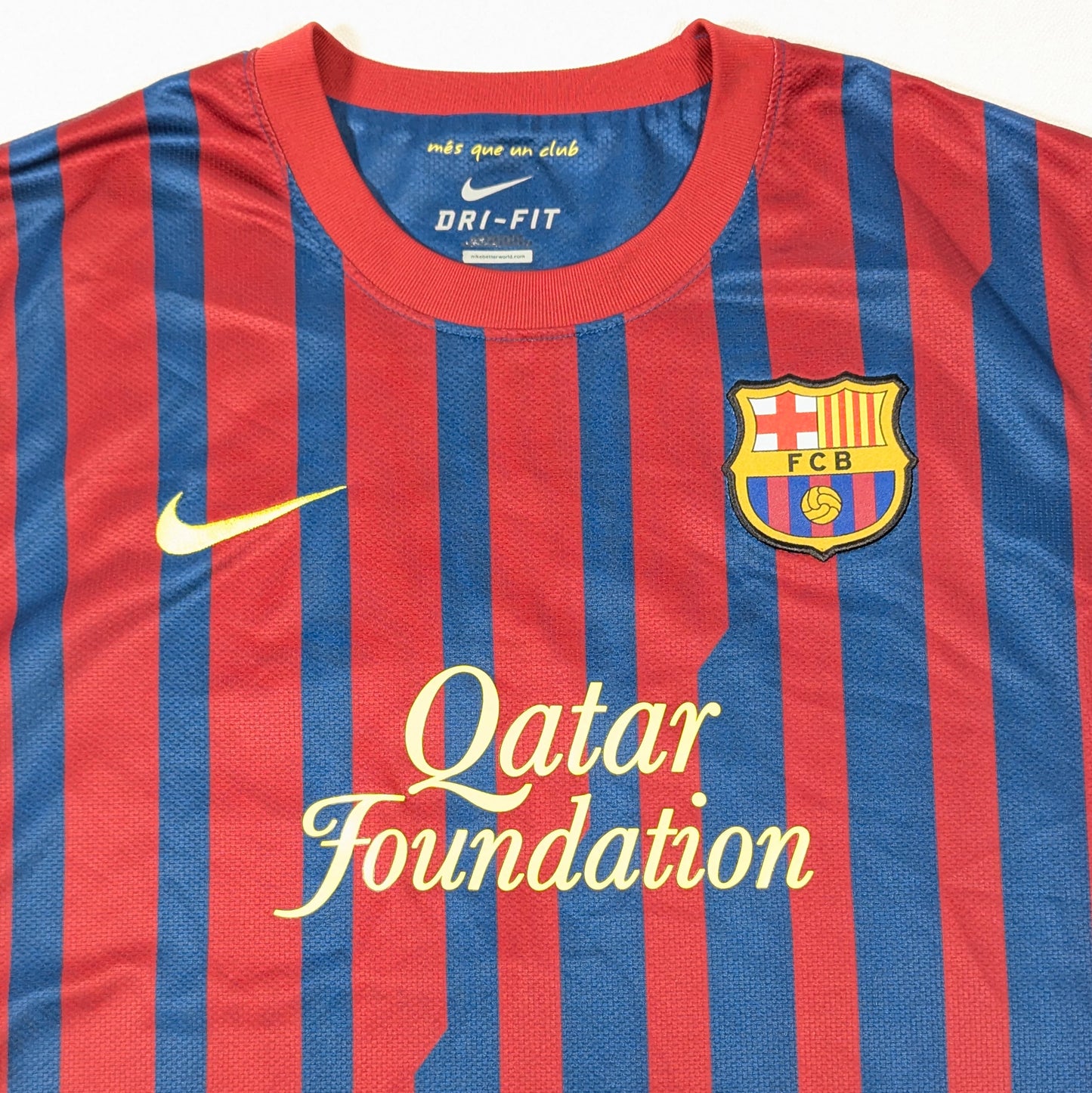 Barcelona NIke Football Jersey 2011 David Villa #7 (L) [Good]