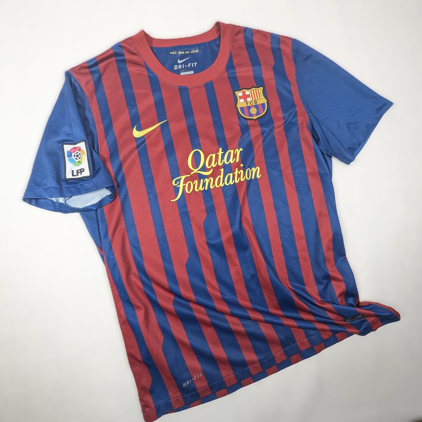 Barcelona NIke Football Jersey 2011 David Villa #7 (L) [Good]