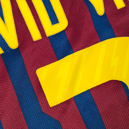 Barcelona NIke Football Jersey 2011 David Villa #7 (L) [Good]