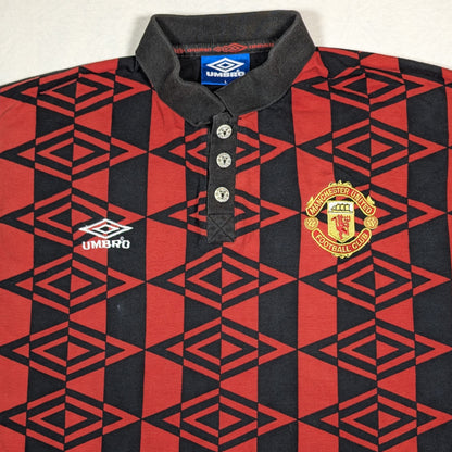 Manchester United Umbro Football Polo Shirt 1996 (L) [Good]