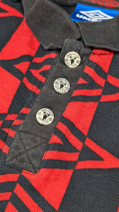 Manchester United Umbro Football Polo Shirt 1996 (L) [Good]