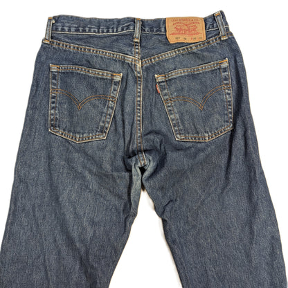 Levis Blue 521 Jeans (W32 L30) [Very Good]