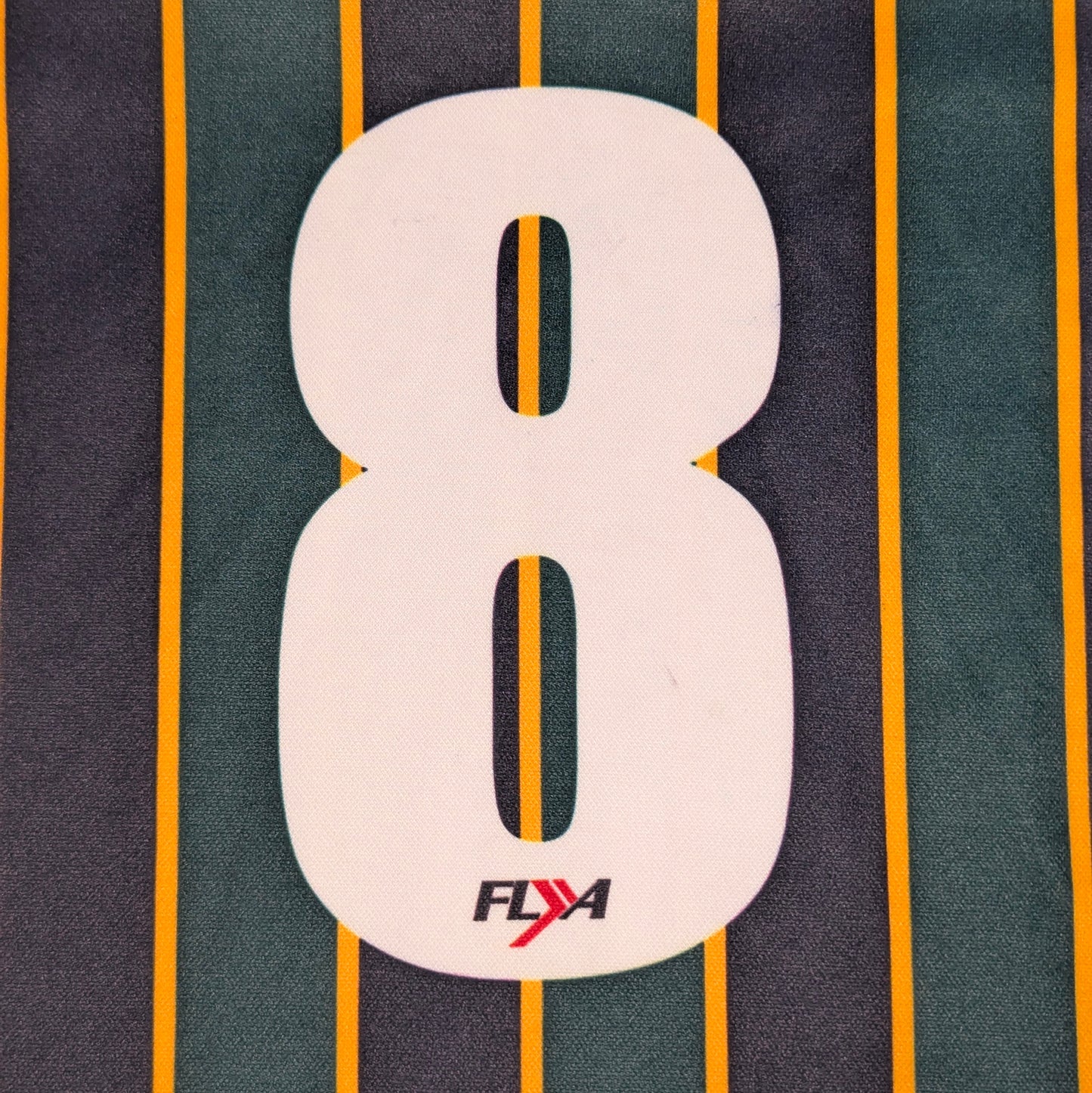 South Africa Player Issue FlyA Rugby Jersey 2020s #8 (L) [Good]