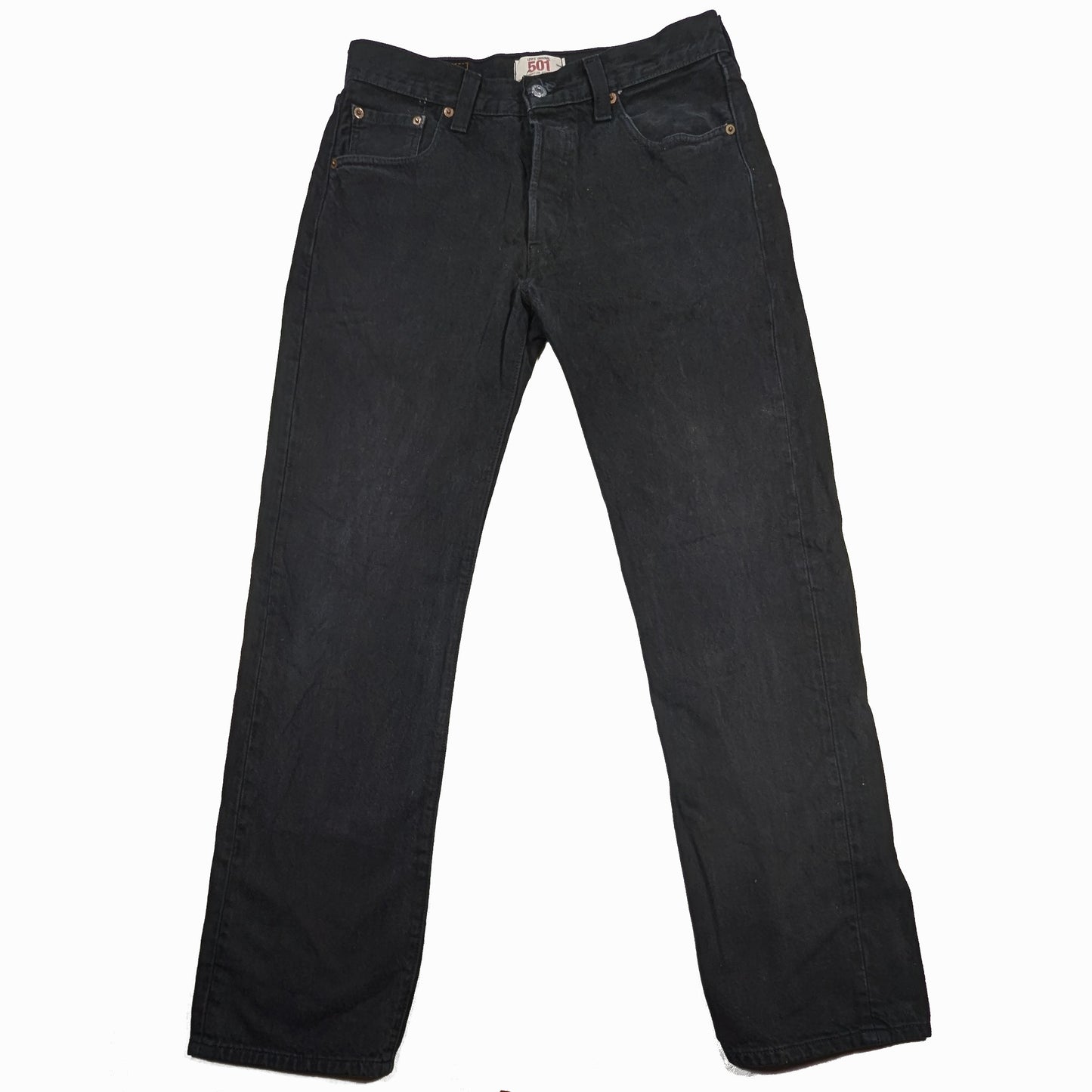 Black jeans on a white background