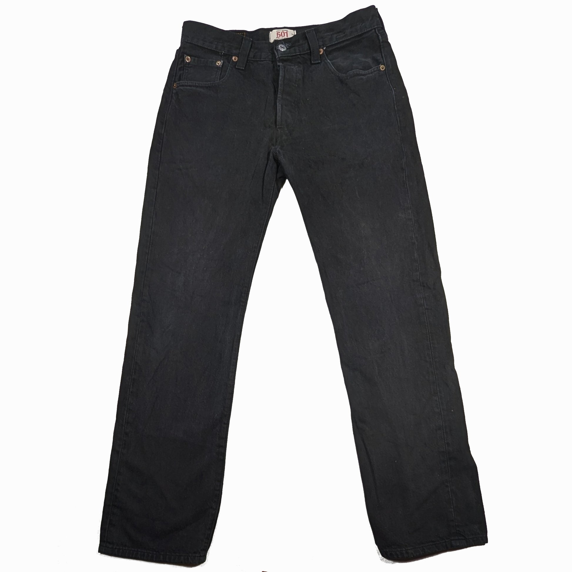 Black jeans on a white background