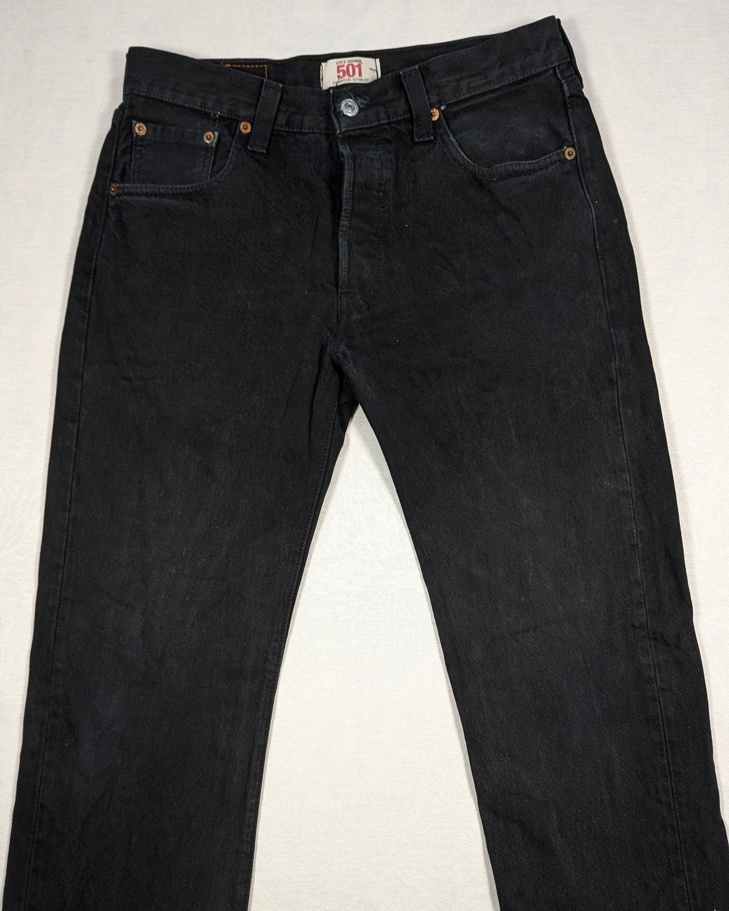 Levis Black 501 Jeans (W30 L30) [Very Good]