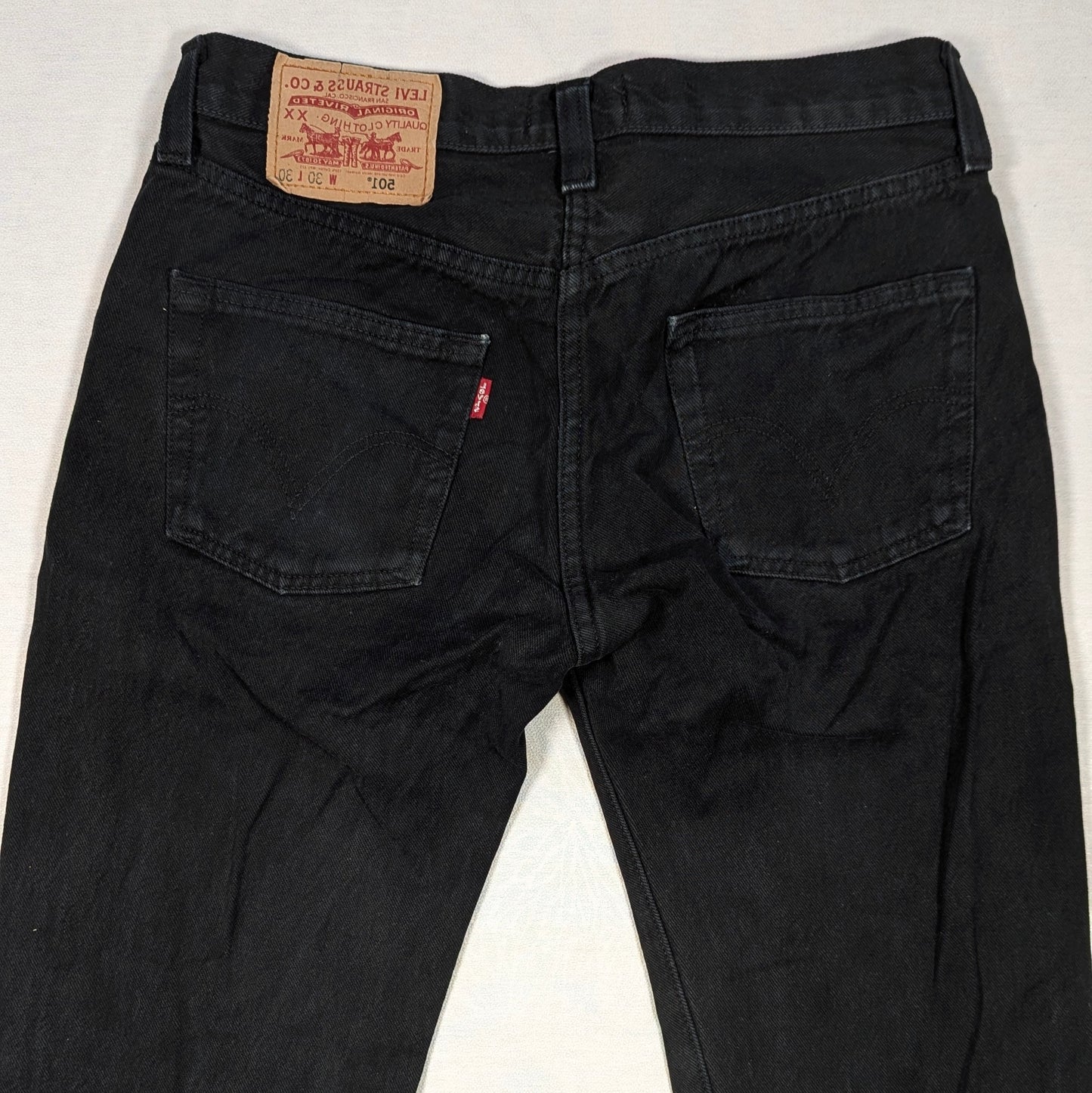 Levis Black 501 Jeans (W30 L30) [Very Good]