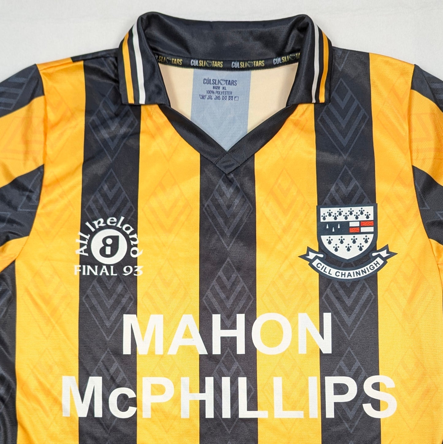 Kilkenny Cúl Sliotars GAA Jersey Retro All Ireland 1993 (XL) [Good]