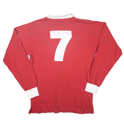 Manchester United Score Draw Football Jersey Retro George Best #7 (M) [Very Good]