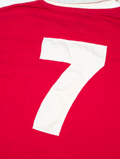Manchester United Score Draw Football Jersey Retro George Best #7 (M) [Very Good]
