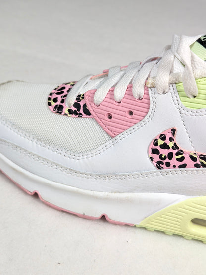 Nike Air Max 90 Pink Barely Volt Streetwear Runners (UK5.5) [Very Good]