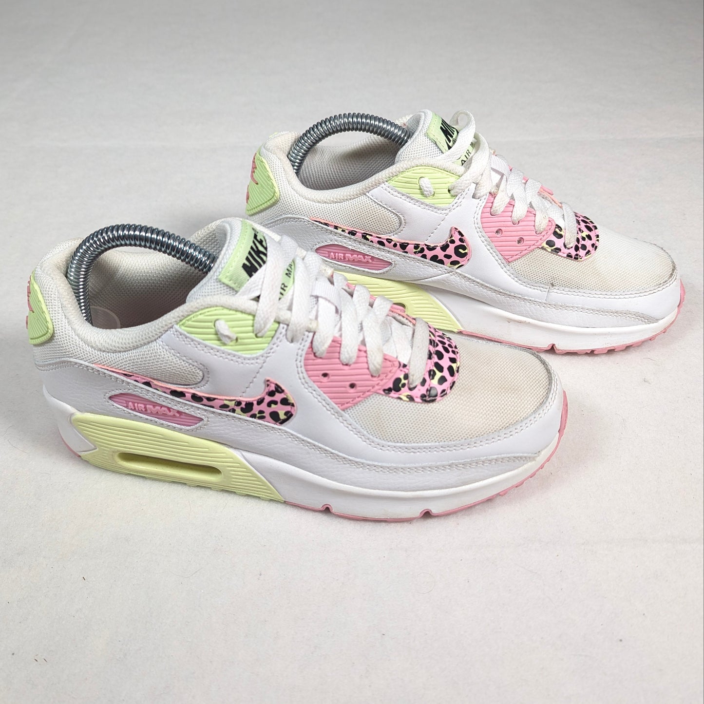 Nike Air Max 90 Pink Barely Volt Streetwear Runners (UK5.5) [Very Good]