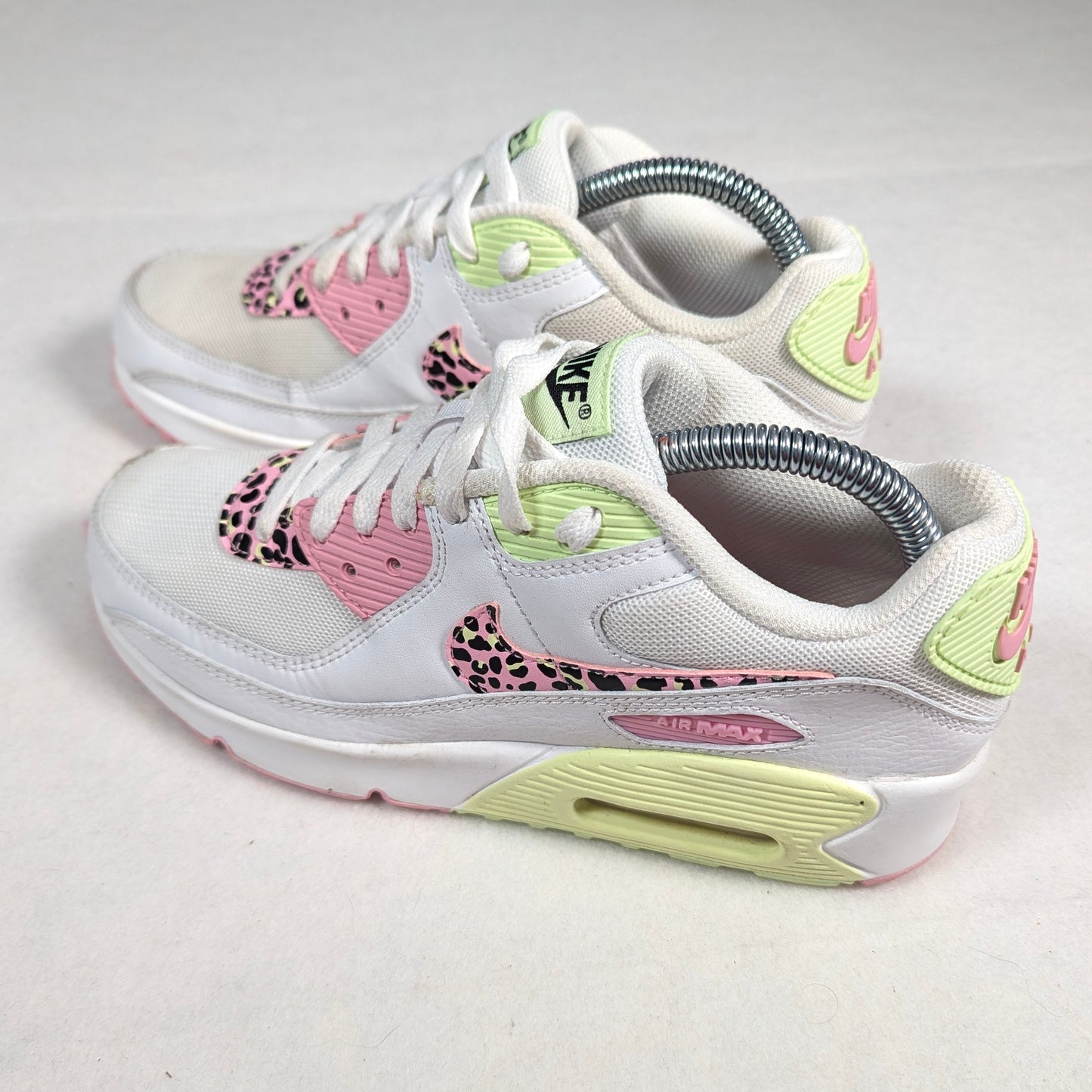 Nike Air Max 90 Pink Barely Volt Streetwear Runners (UK5.5) [Very Good]