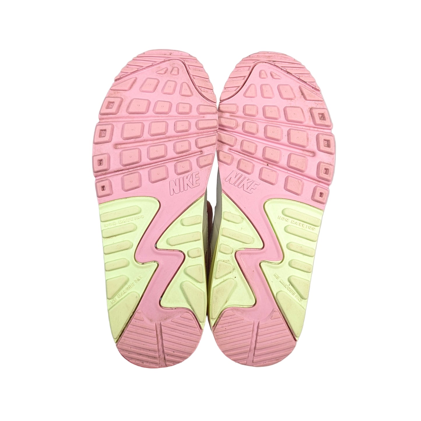 Nike Air Max 90 Pink Barely Volt Streetwear Runners (UK5.5) [Very Good]