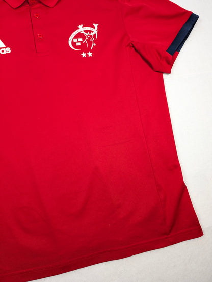 Munster adidas Rugby Polo Shirt 2018 (XL) [Good]
