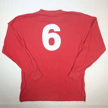 England Score Draw Football Jersey Retro Bobby Moore #6 (L) [Good]