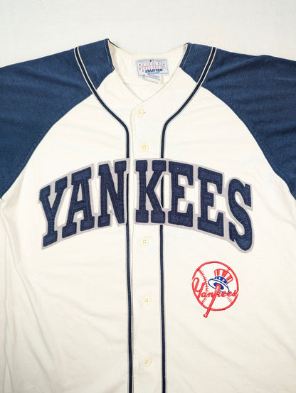 New York Yankees Starter Baseball Jersey 1990s (M) [Good]