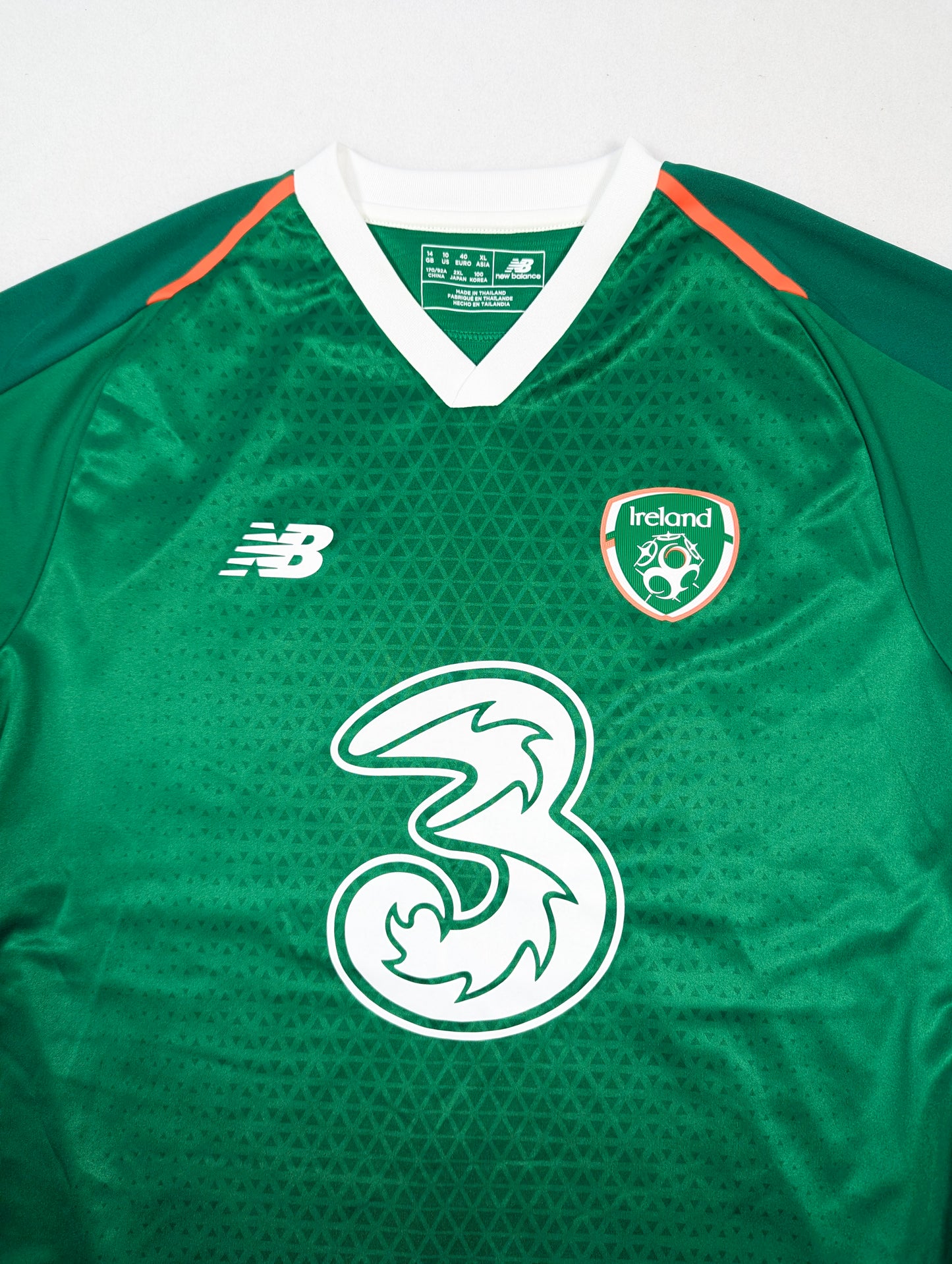 Republic of Ireland New Balance Football Jersey 2018 (Size 14) [Excellent]