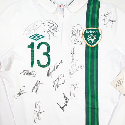Republic of Ireland Player Issue Umbro Football Jersey 2012 Kevin Foley #13 (M) [Very Good]