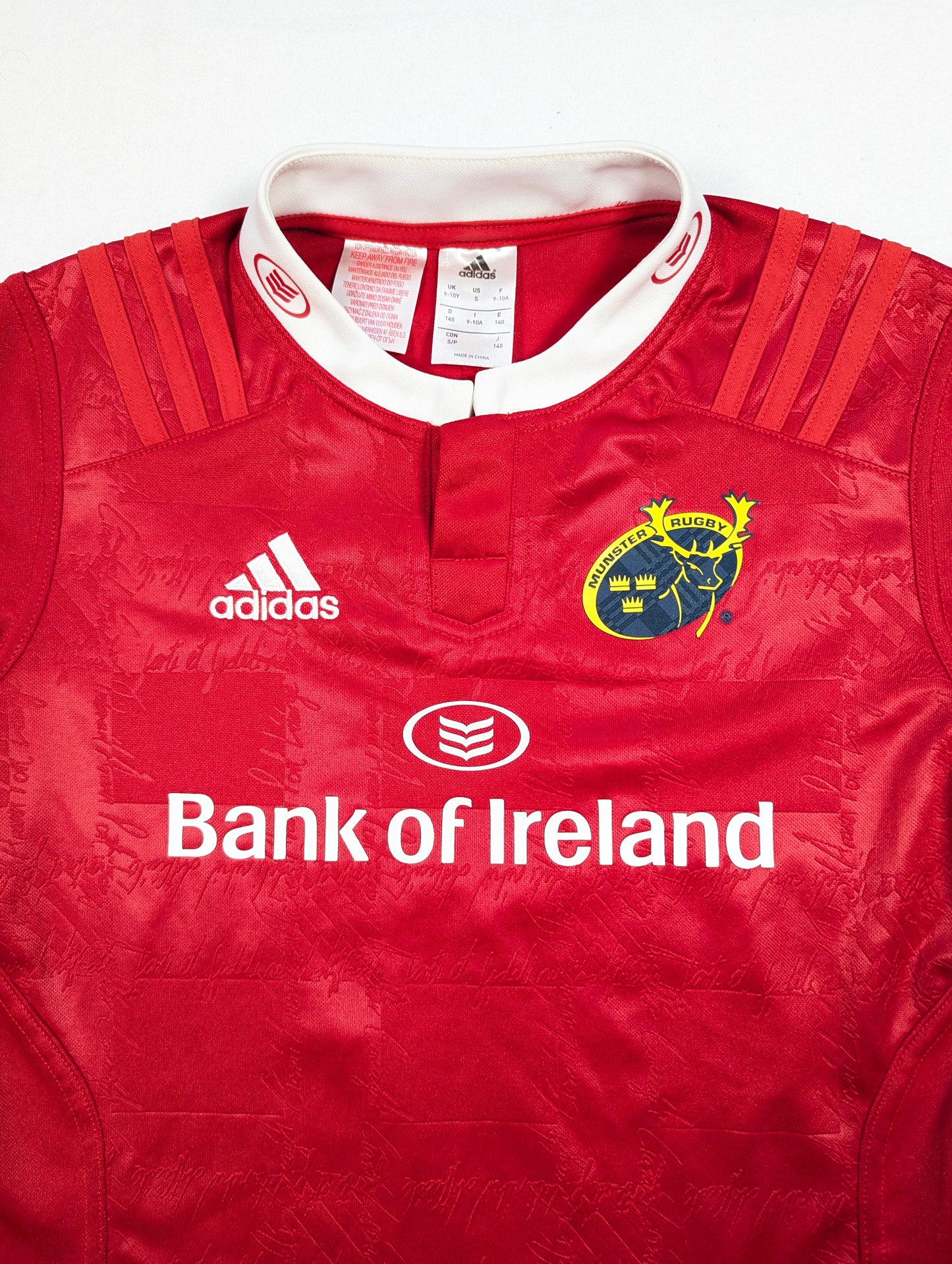 Munster adidas Rugby Jersey 2015 (9-10 Years) [Very Good]