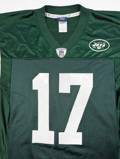 New York Jets Reebok American Football Jersey 2011 Burress #17 (S) [Very Good]