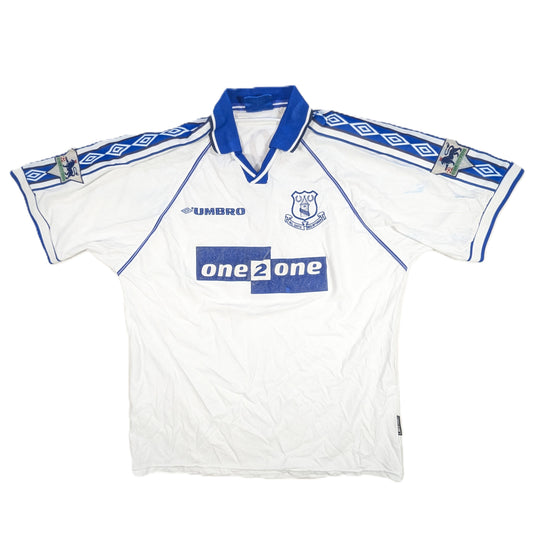 Everton Umbro Football Jersey 1998 Dacourt #4 (XL) [Average]