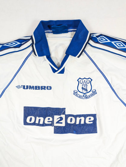 Everton Umbro Football Jersey 1998 Dacourt #4 (XL) [Average]