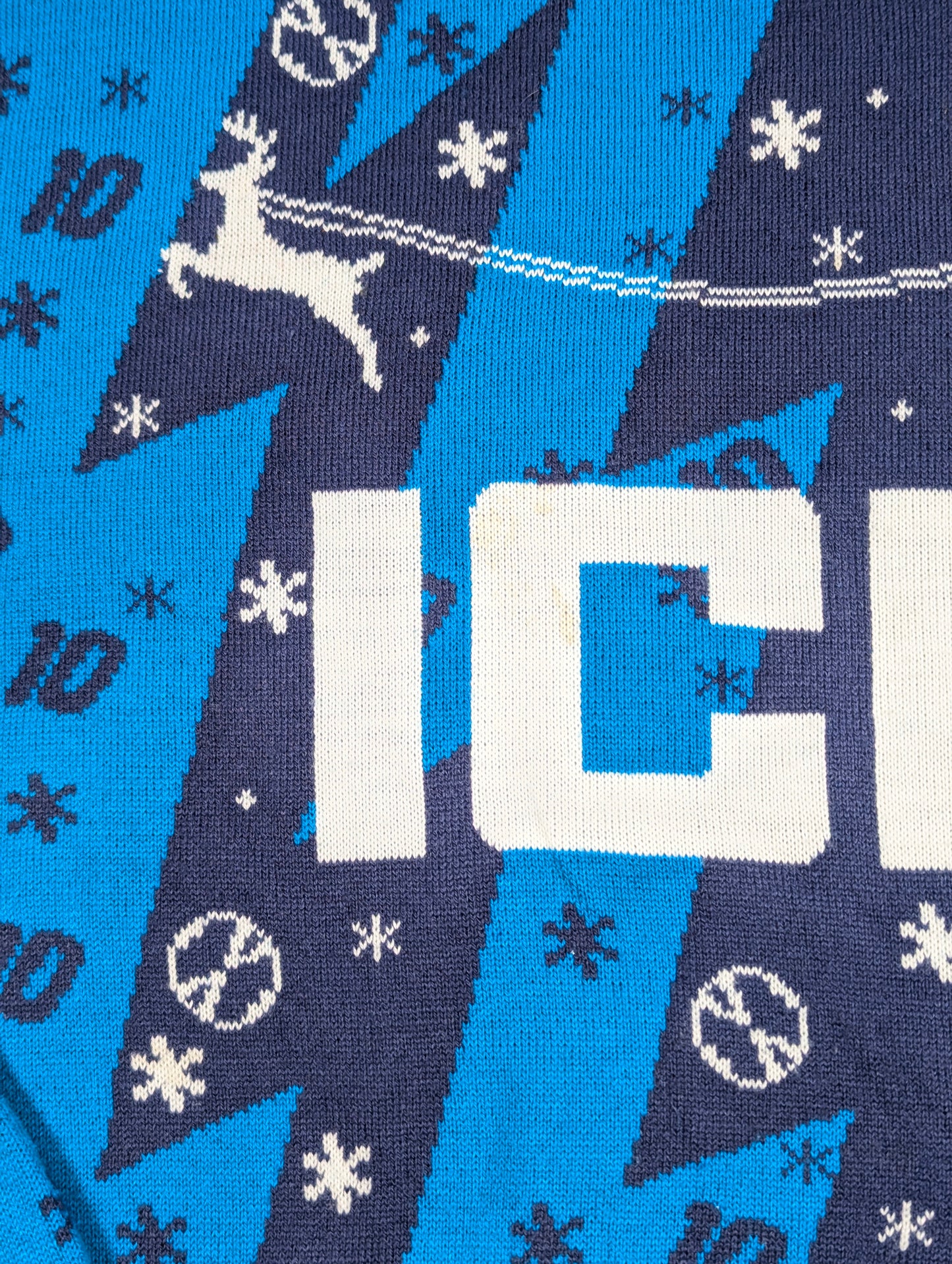 Arsenal Football Christmas Jumper Retro Bergkamp #10 (L) [Very Good]