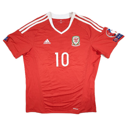 Wales adidas Football Jersey 2016 Ramsey #10 (XL) [Excellent]