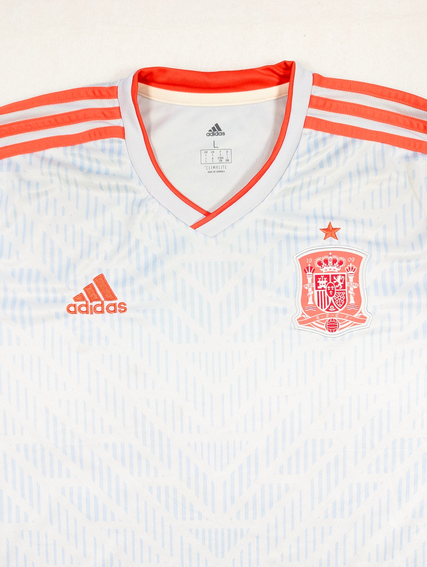 Spain adidas Football Jersey 2018 (L) [Excellent]