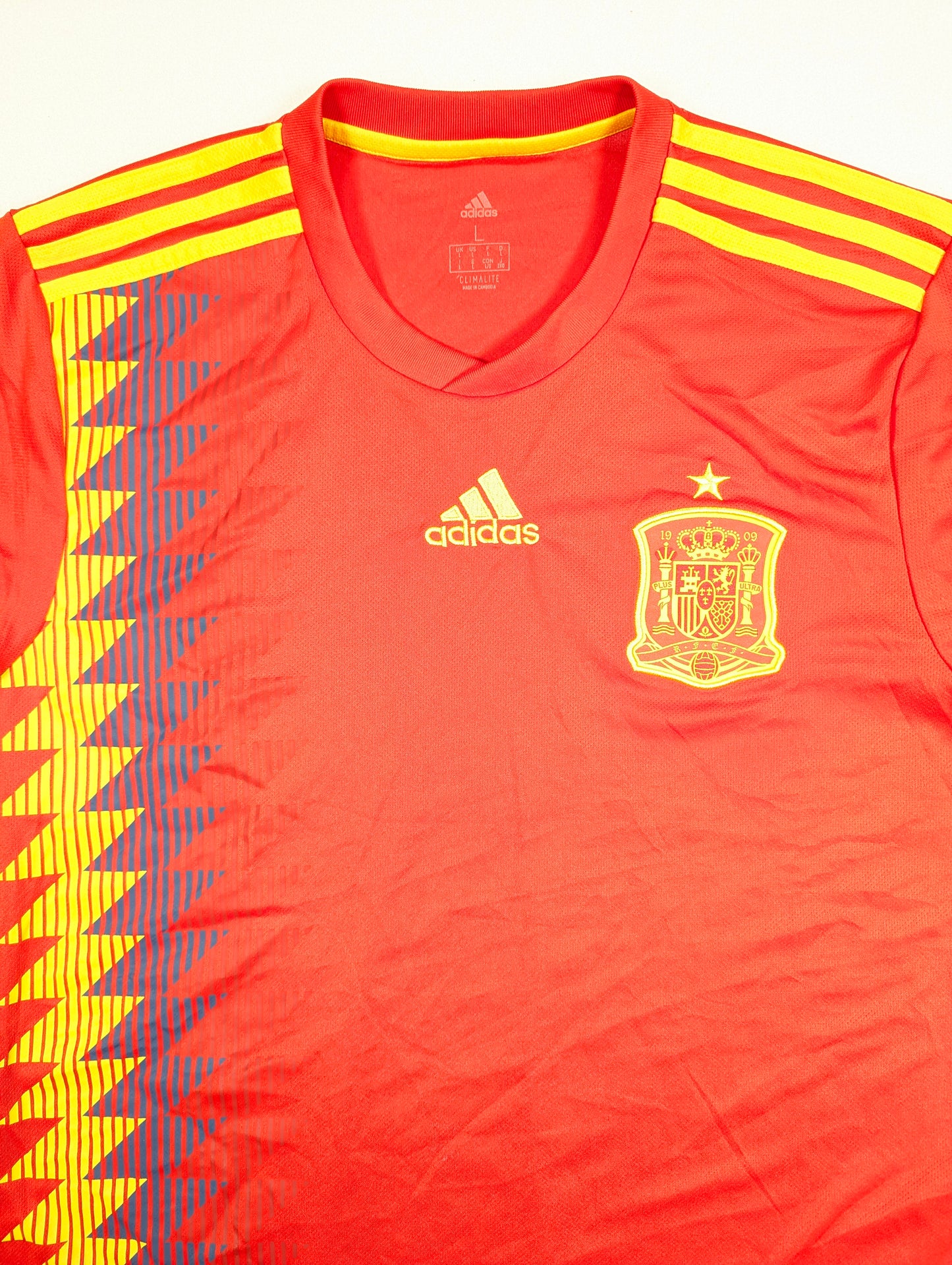 Spain adidas Football Jersey 2018 (L) [Very Good]