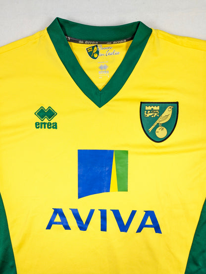 Norwich City Errea Football Jersey 2013 (L) [Good]