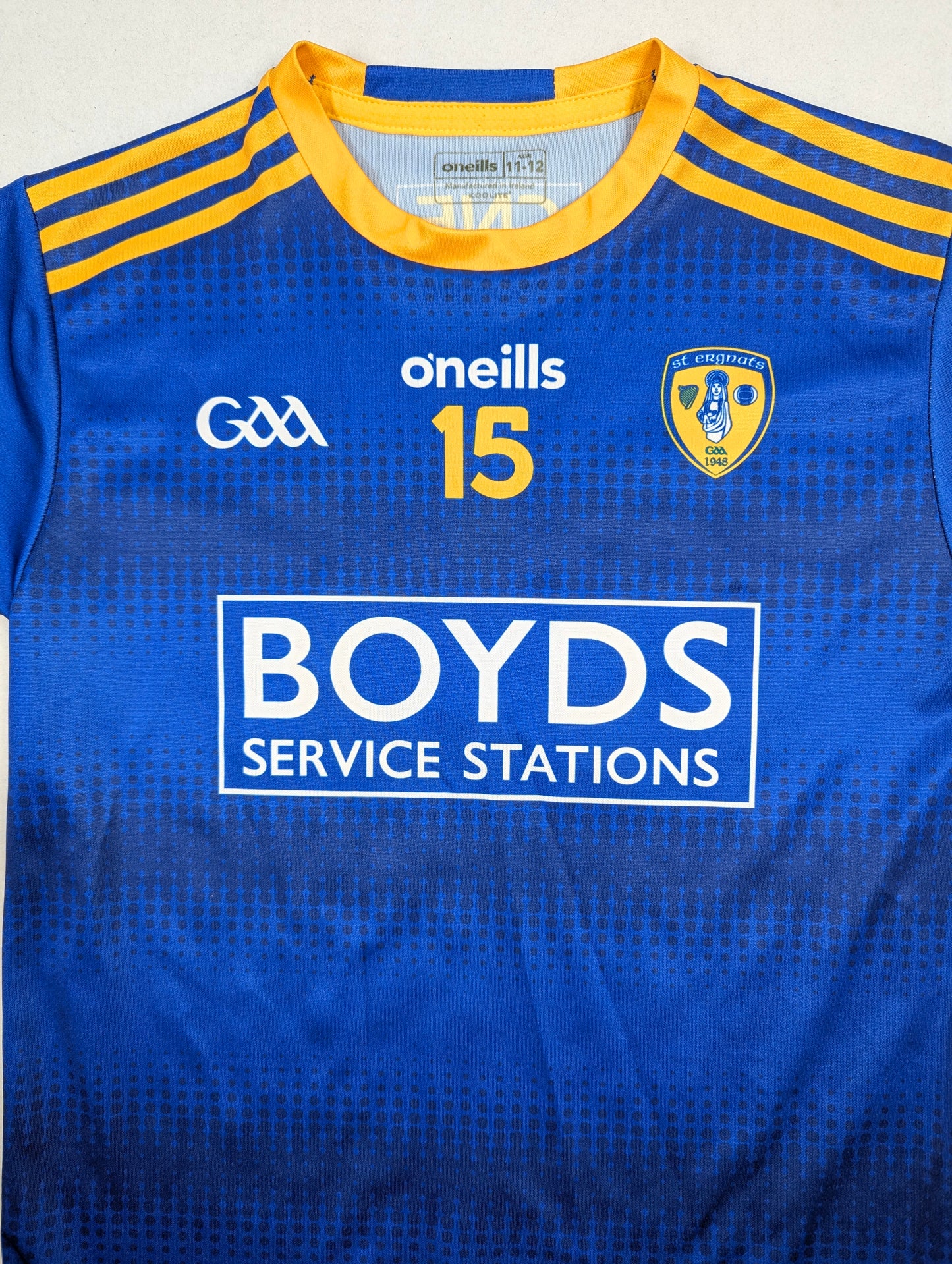 St. Ergnats Moneyglass Player Issue O'Neills GAA Jersey 2010s #15 (11-12 Years) [Very Good]