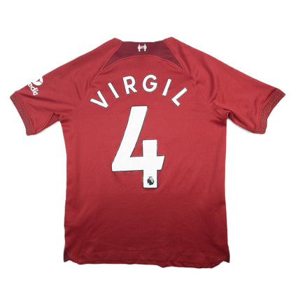 Liverpool Nike Football Jersey 2022 Virgil Van Dyke #4 (12-13 Years) [Fair]