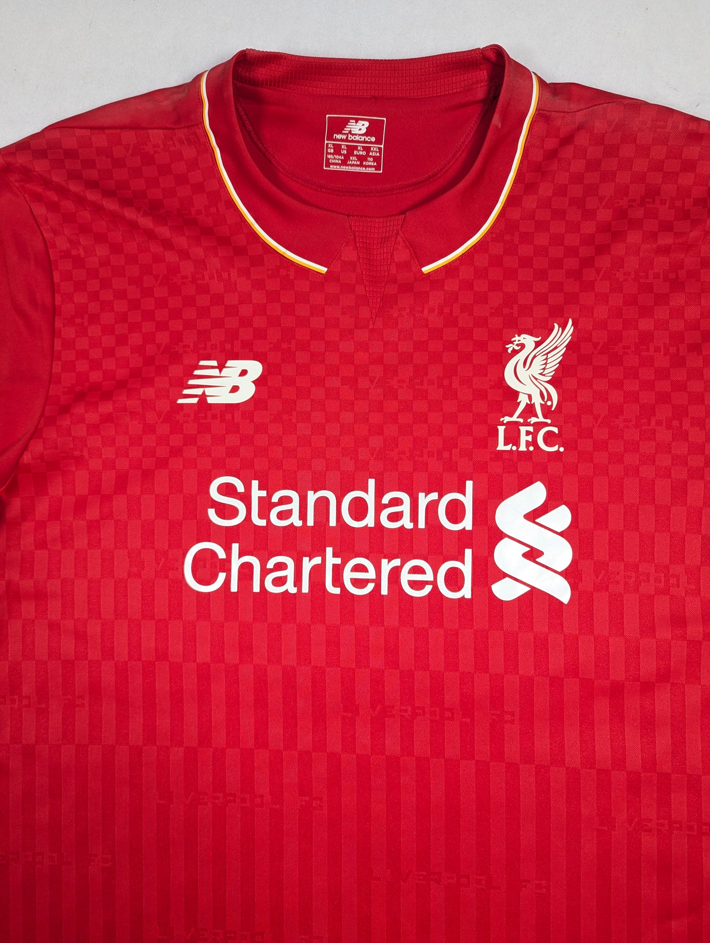 Liverpool New Balance Football Jersey 2015 (XL) [Very Good]