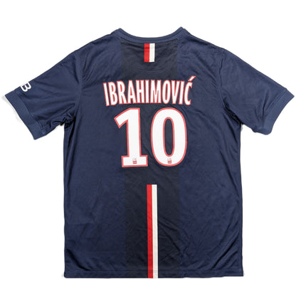PSG Nike Football Jersey 2014 Zlatan Ibrahimovic #10 (13-15 Years) [Very Good]