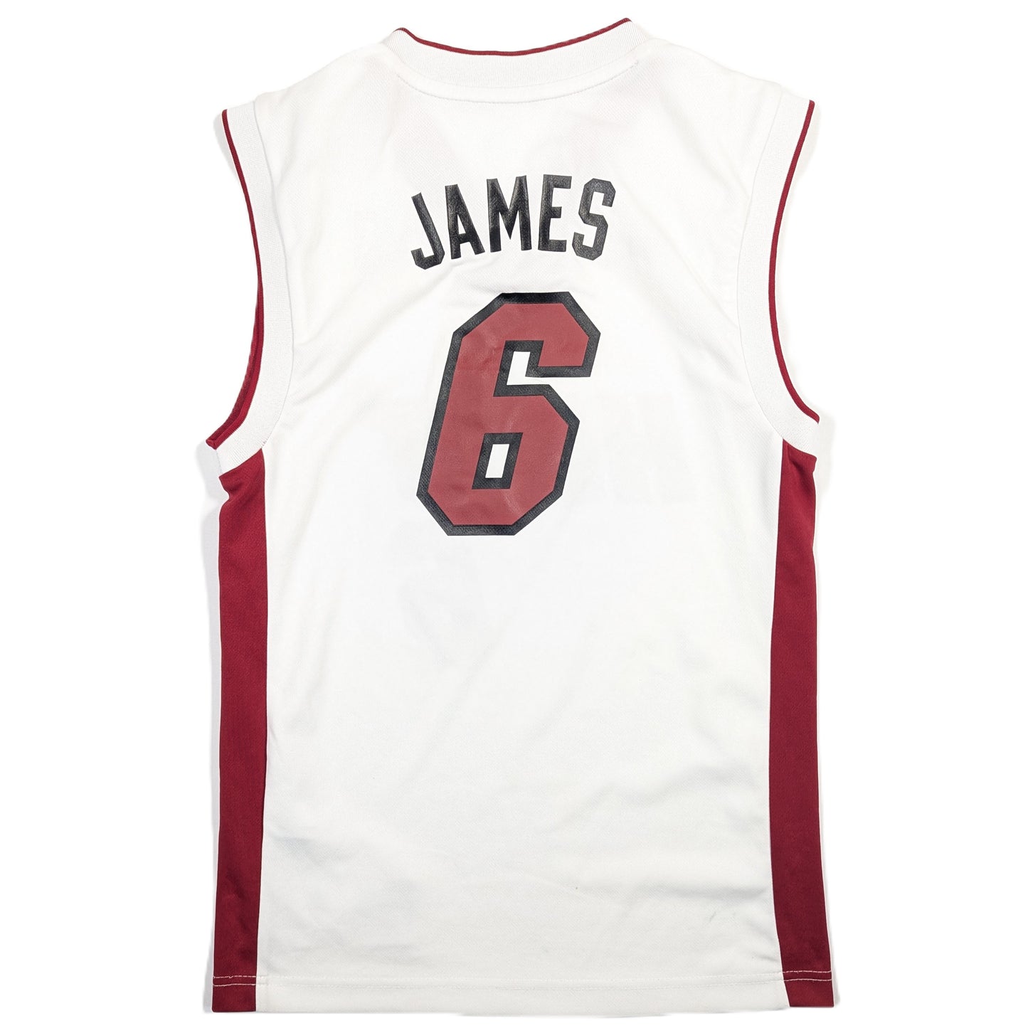 Miami Heat adidas Basketball Jersey 2014 LeBron James #6 (XS) [Good]