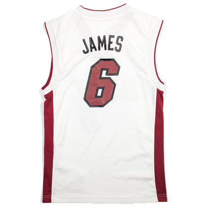 Miami Heat adidas Basketball Jersey 2014 LeBron James #6 (XS) [Good]