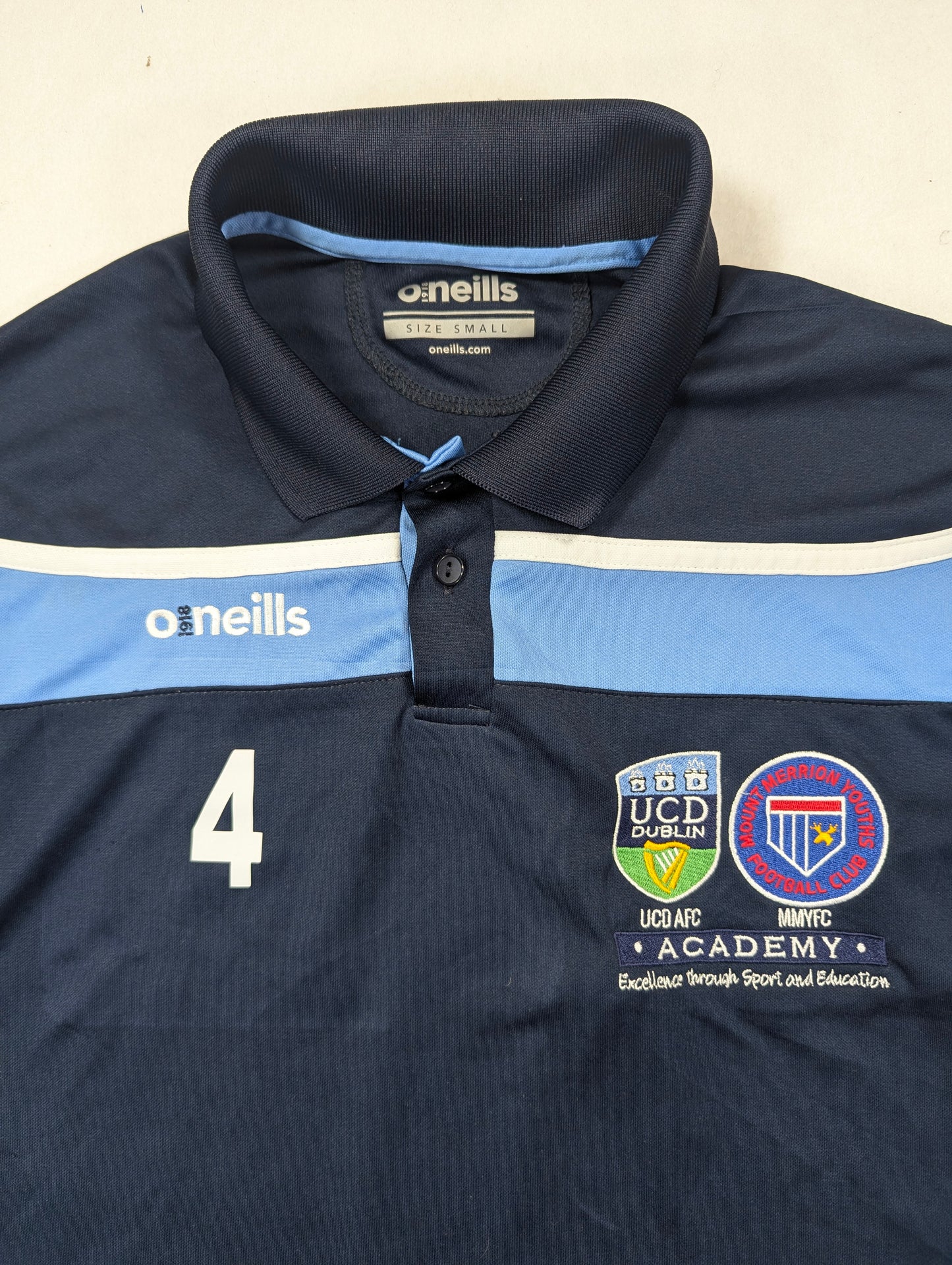UCD Mount Merrion O'Neills Football Polo 2010s (S) [Good]