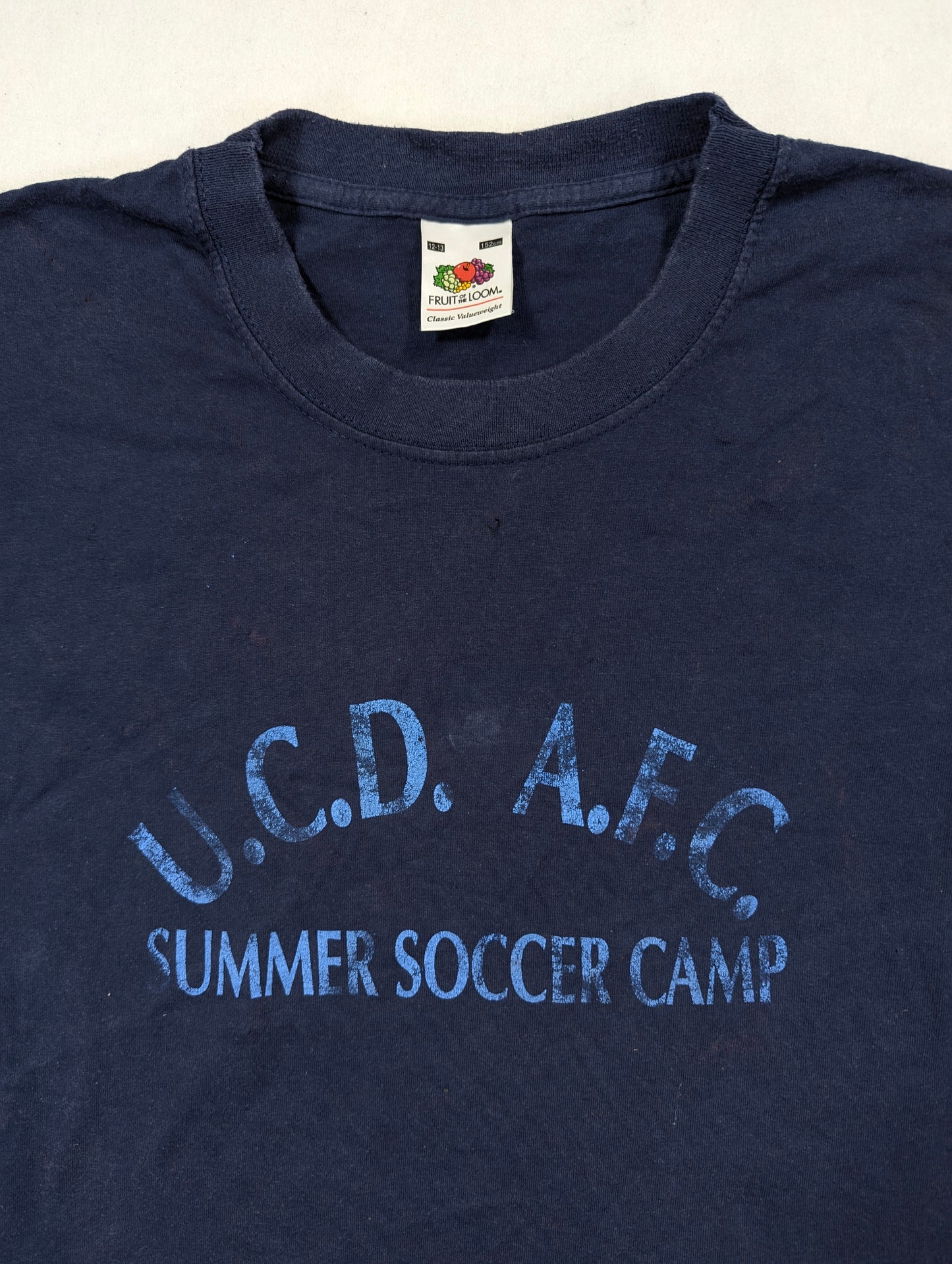 UCD Fruit of the Loom Football T-Shirt 1990s (12-13 Years) [Fair]