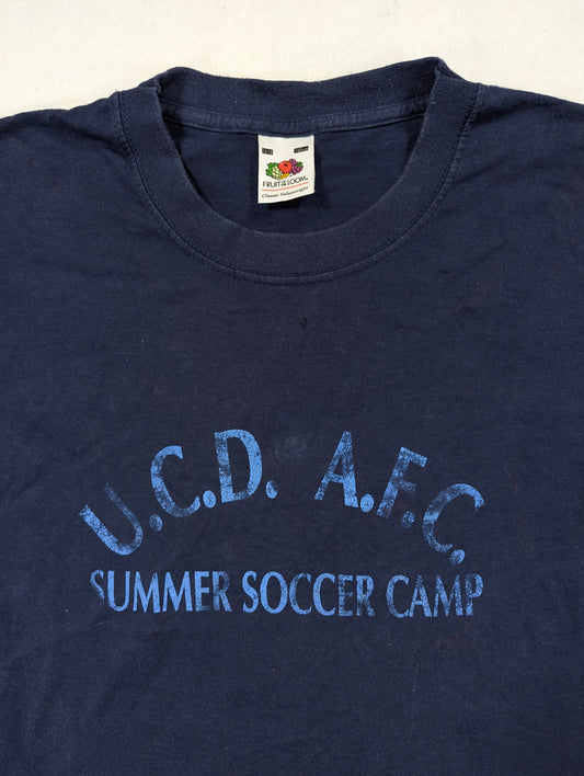 UCD Fruit of the Loom Football T-Shirt 1990s (12-13 Years) [Fair]