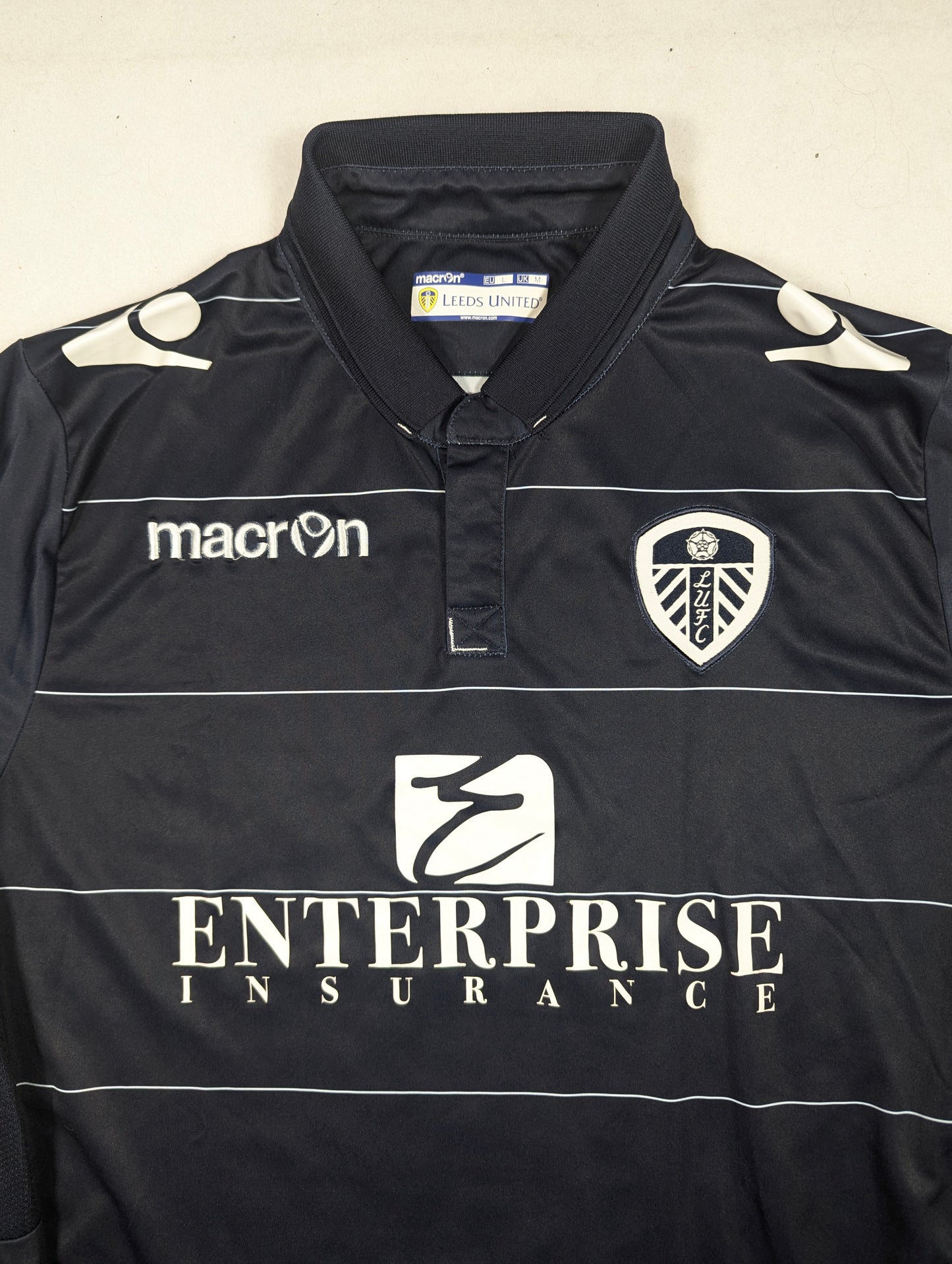 Leeds United Macron Football Jersey 2014 (M) [Very Good]