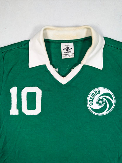 New York Cosmos Umbro Football Jersey Retro Pele #10 (S) [Fair]