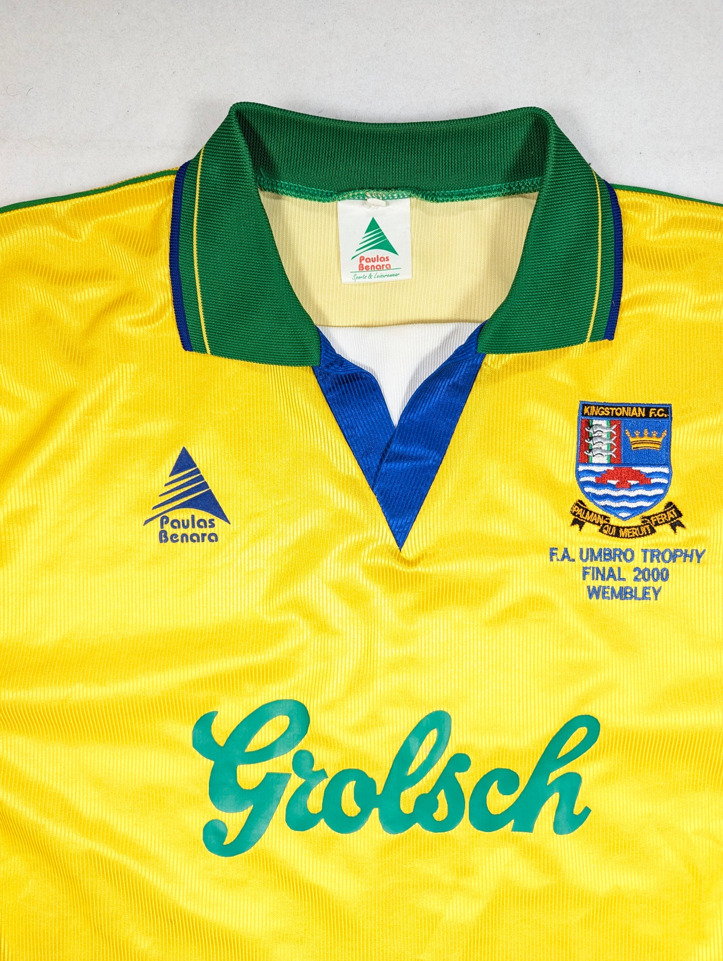 Kingstonian FC Paulas Banara Football Jersey 2000 (M) [Excellent]
