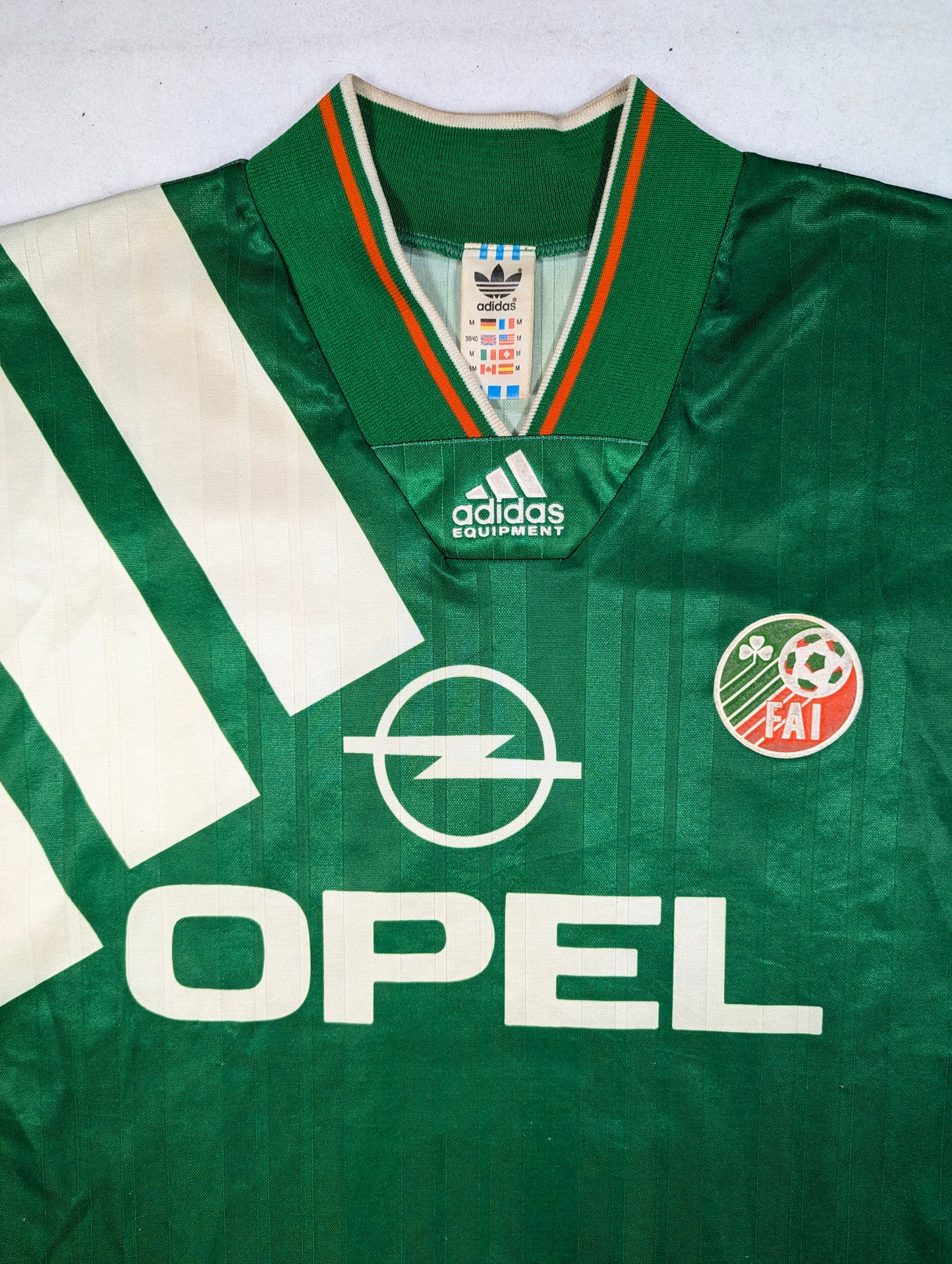 Republic of Ireland adidas Football Jersey 1992 (M) [Fair]