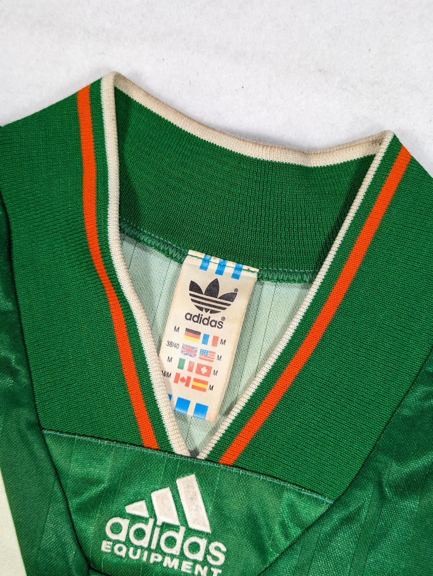 Republic of Ireland adidas Football Jersey 1992 (M) [Fair]