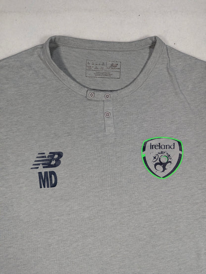 Republic of Ireland Player Issue New Balance Football T-Shirt 2018 Matt Doherty (L) [Fair]