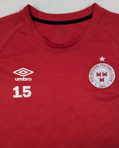Shelbourne Player Issue Umbro Football Jersey 2019 #15 (M) [Fair]