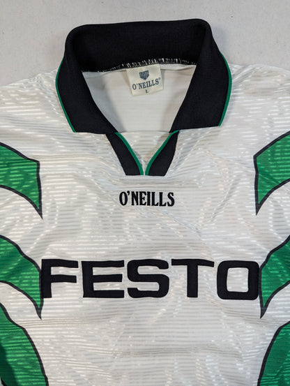 White Player Issue O'Neills Football Jersey 2000 #9 (L) [Excellent]
